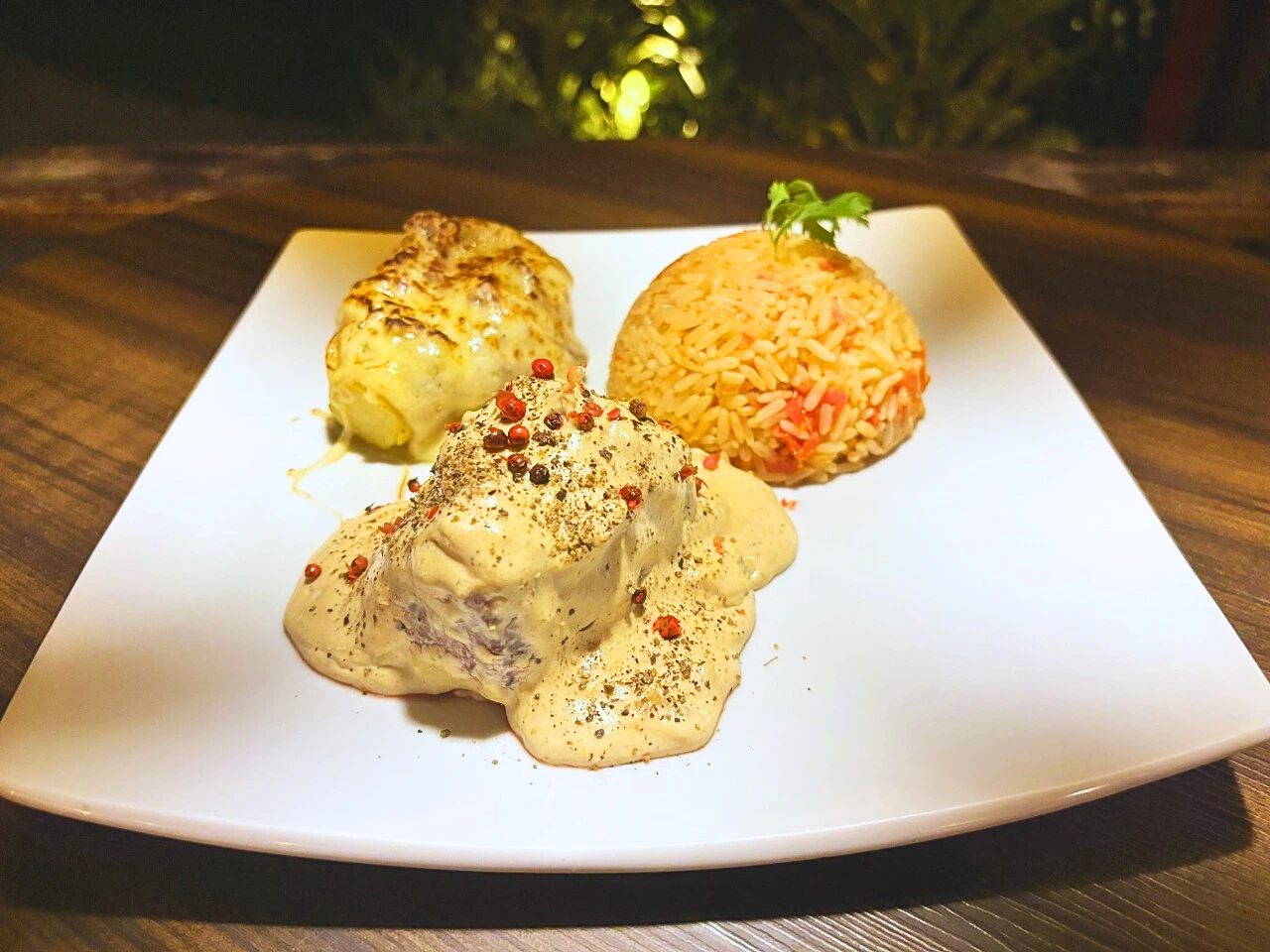 Steak Poivro do Restaurante Maracajú - Porto de Galinhas